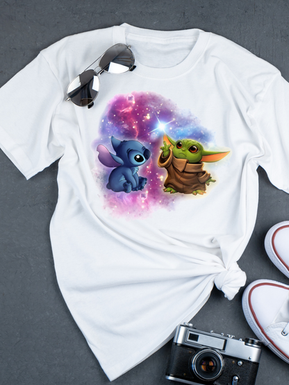 Grogu & Stitch - Baby Yoda PNG, Sublimation Print, Digital Downloads, PNG