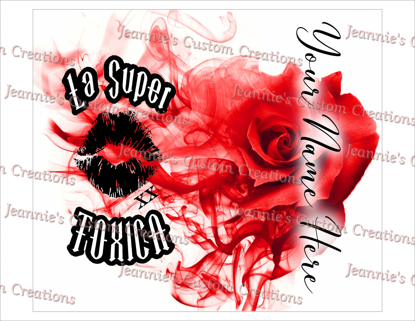 La Super Toxica 20oz Sublimation PNG, Straight and Tapered, Digital Downloads